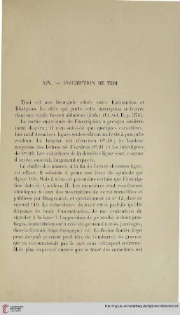 XIX. Inscription de Timi