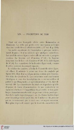 XIX. Inscription de Timi
