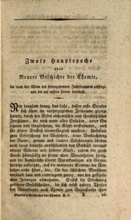 Geschichte der Chemie : seit dem Wiederaufleben der Wissenschaften bis an das Ende des 18. Jahrhunderts, 2. Bis gegen das lezte Viertheil des achtzehenden Jahrhunderts