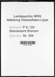 Sterberegister Standesamt Bremen