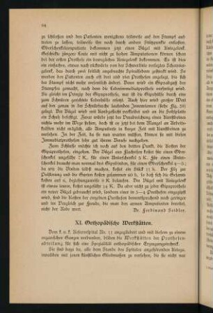 64-73, XI. Orthopädische Werkstätten