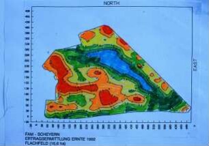 FAM Scheyern Ertragsermittlung Ernte 1992, Flachfeld 16,6 ha