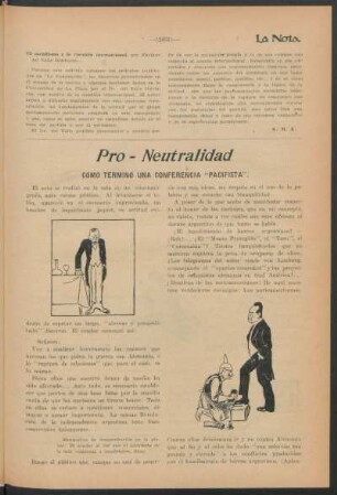 Pro - neutralidad : Cómo terminó una conferencia "pacifista"