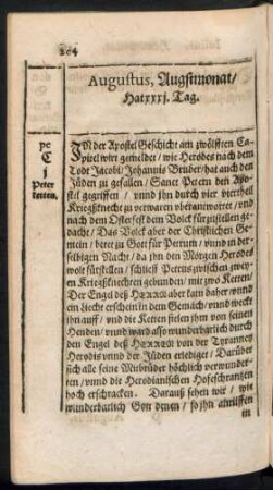 Augustus, Augstmonat/ Hat xxxi. Tag.