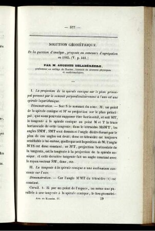 Solution géométrique.