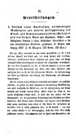 Beurtheilungen