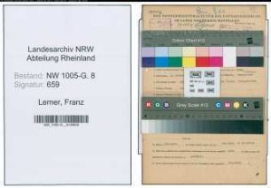 Entnazifizierung Franz Lerner , geb. 04.10.1897 (Ingenieur)