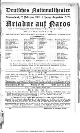 Ariadne auf Naxos