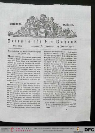 Heft 6 (14. Januar 1806)