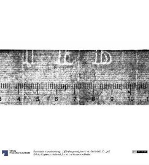 Buchstaben (zweikonturig): [...]EB (Fragment)