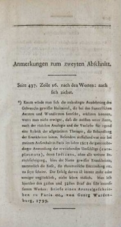 Anmerkungen zum zweyten Abschnitt