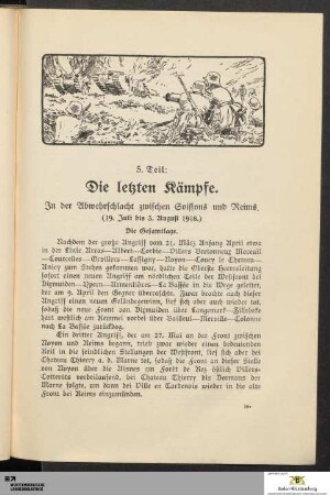 V. Teil. Die letzten Kämpfe