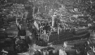 Innenstadt von Leipzig : Blick zum Neuen Rathaus Richtung Nordosten