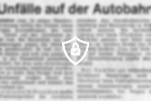 Unfälle auf der Autobahn