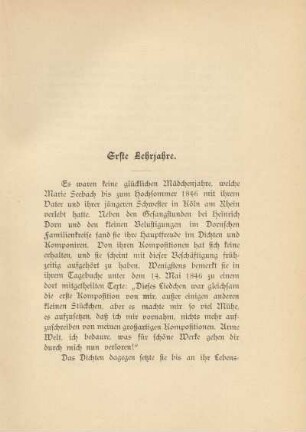 Erste Lehrjahre