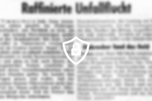 Raffinierte Unfallflucht