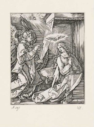Verkündigung, Blatt 4 der Folge "Passion Christi"