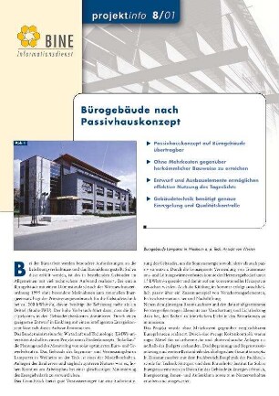 Bürogebäude nach Passivhauskonzept.