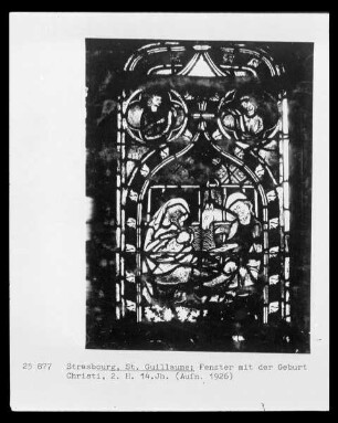 Fenster mit der Geburts- und Leidensgeschichte Christi, Bildfeld: Heimsuchung