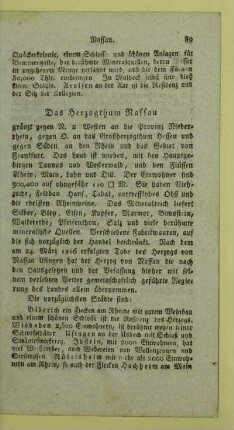 Das Herzogthum Nassau