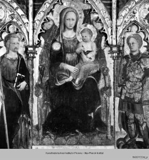 Maria mit Kind und Heiligen, Gottvater und Verkündigung