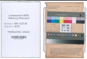 Entnazifizierung Johann Heidbuechel , geb. 07.07.1900 ()