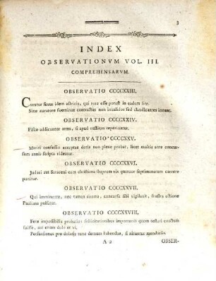 Caroli Ferdinandi Hommelii I.V. Et Philosoph. Doct. ... Rhapsodia Qvaestionvm In Foro Qvotidie Obvenientivm Neqve Tamen Legibvs Decisarvm, 3