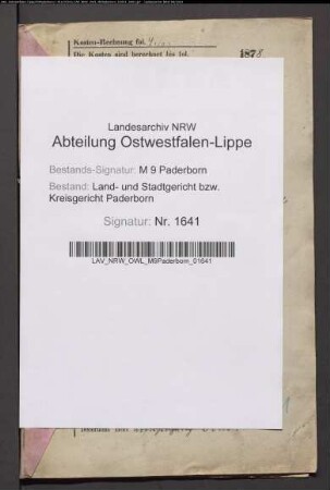Erblasser: Engelbracht, Sophie, geb. Kampmann: