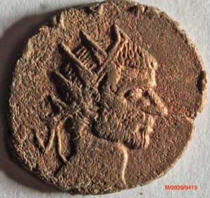 Römische Münze, Nominal Antoninian, Prägeherr unbekannt für Divus Claudius II. Gothicus, Prägeort Mailand, Original