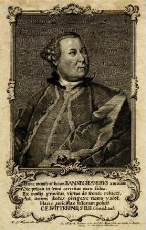 Bildnis von Gottlieb Heinrich Kannegieser (1712-1792)
