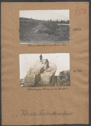 Stellung österr. Infanterie am Furer in Tirol