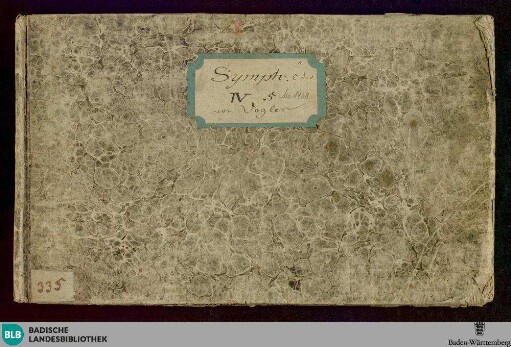 Symphonies - Don Mus.Ms. 1968 : C; SchV 164