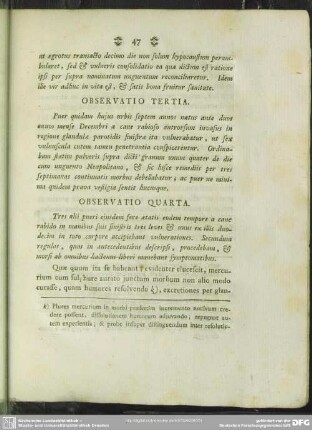 Observatio Tertia