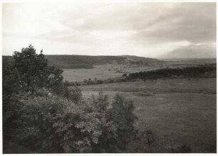 Saarland. Blick vom Winterberg südlich von Saarbrücken nach Südwesten auf die Spicherer Höhen