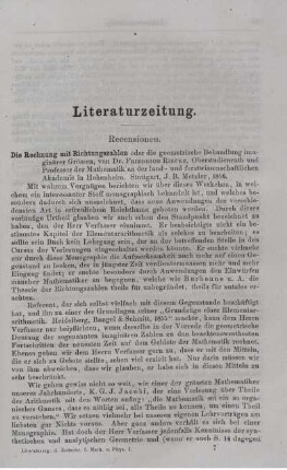 Literaturzeitung.