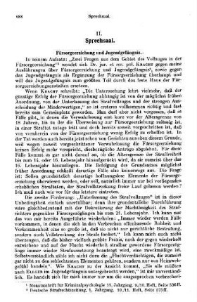 688-699, II. Sprechsaal