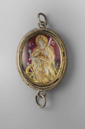 Anhänger mit der Heiligen Katharina — Vorderseite