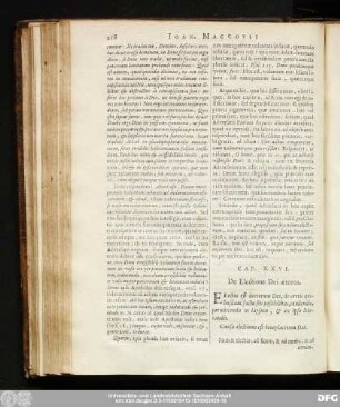 Cap. XXVI. De Electione Dei aeterna.