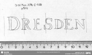 W-Dl-461 Ortsname "DRESDEN"