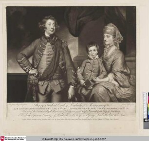 Henry Herbert Earl of Pembroke & Montgomery &c., Elizabeth Spencer Countess of Pembroke &c. his Wife, and George Lord Herbert their Son