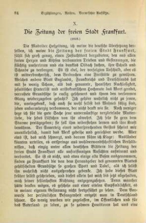 X. Die Zeitung der freien Stadt Frankfurt. (1819.)