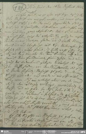 Eigenh. Brief von Friedrich von Schlegel an August Wilhelm von Schlegel, Paris, 16.09.1802