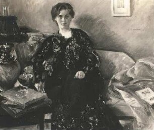 Damenbildnis : Damenbildnis, Ölgemälde von Lovis Corinth, 1901