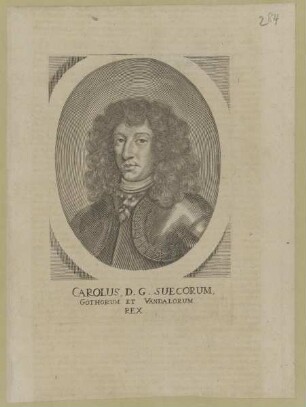 Bildnis von Carolus XI., König von Schweden