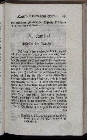 IV. Kapitel. Ursachen der Krankheit