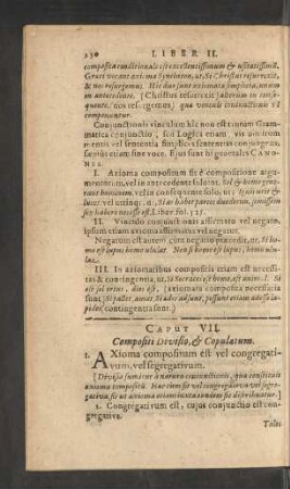 Caput VII. Compositi Divisio, [et] Copulatum.