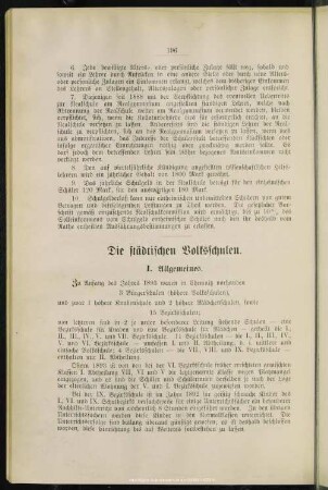 Die städtischen Volksschulen