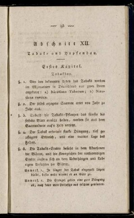 Abschnitt XII. Tabak- und Hopfenbau.