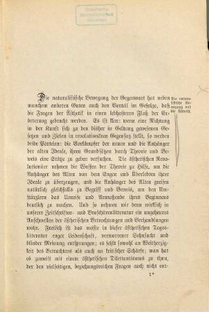 Ästhetische Zeitfragen : Vorträge