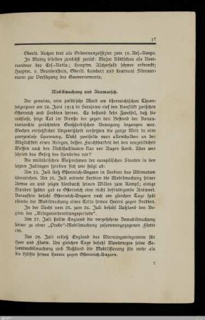 Mobilmachung und Ausmarsch